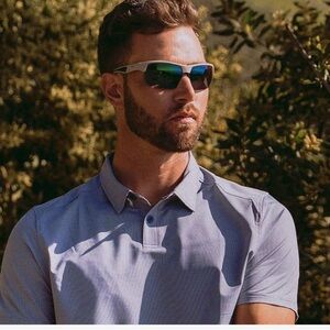🕶️ REVO 🕶️ Jett Smoky Grey Green Water Lens Polarized Sunglasses